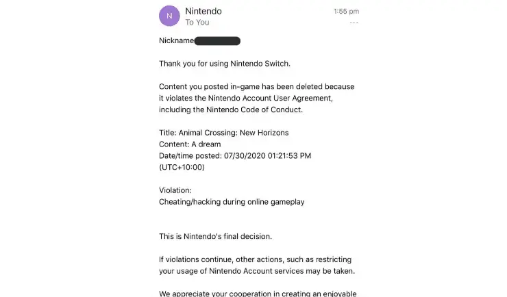 Nintendo sta cancellando le Isole Sogno di Animal Crossing che presentano tracce di Hacking