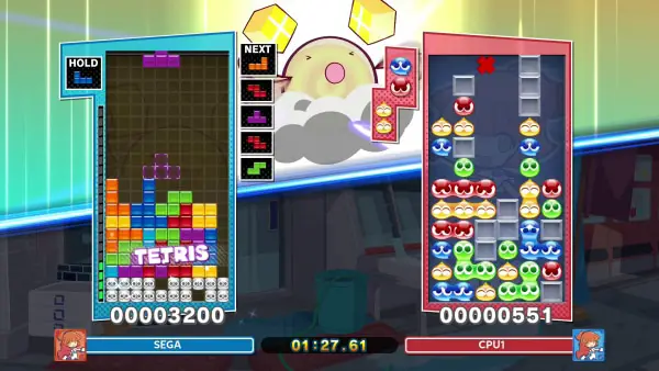 Screenshot da Puyo Puyo Tetris 2