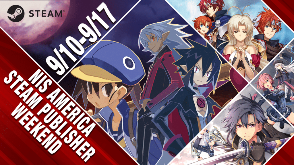 Offerte: i titoli nis america in sconto su steam Grafica promozionale dell’nis america steam publisher weekend