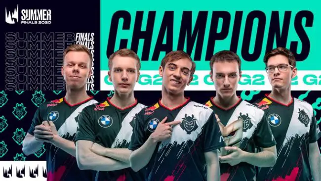 League of Legends LEC summer split 2020 G2 win