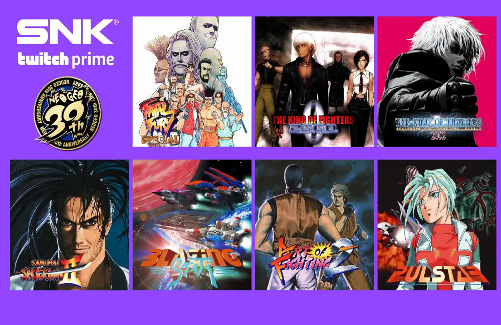 SNK + Prime Gaming maggio