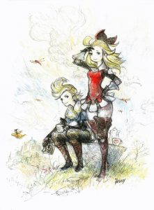 Artwork commemorativo dell’ottavo anniversario di Bravely Default