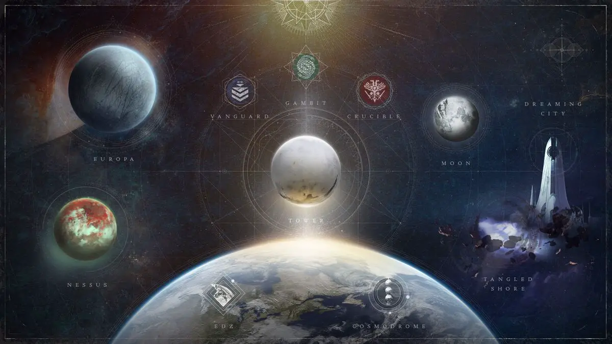 Destiny 2 olrte la luce mappa navigazione