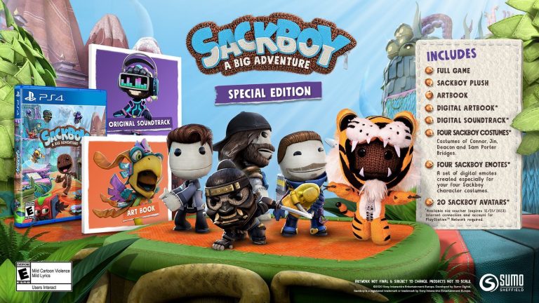 Sackboy: a big adventure, 3 costumi esclusivi disponibili nella special edition e nella dde