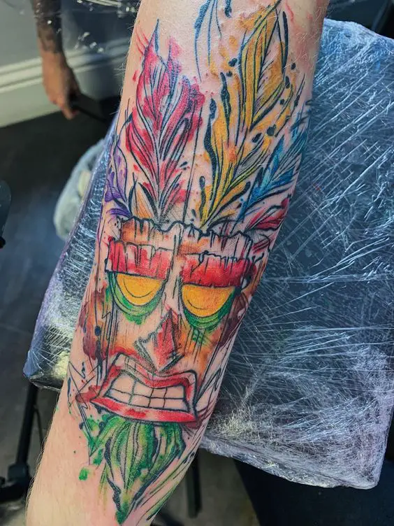 Aku Aku tatuaggio