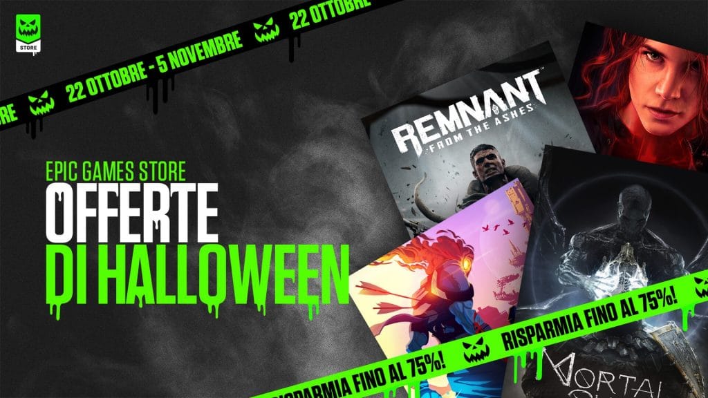 Epic games applica molti super sconti fino al 75% Epic games store halloween