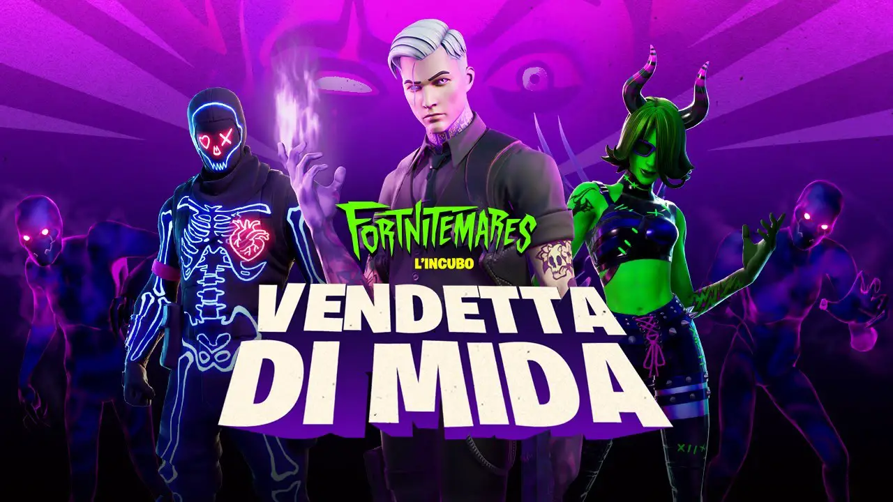 Fortnite, l’evento Fortnitemares di quest’anno mette al centro la vendetta di Mida