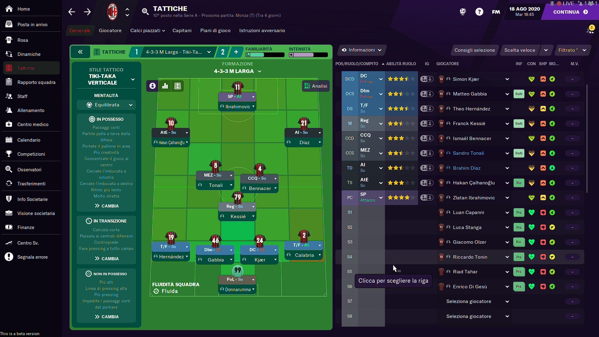 Football Manager 2021 tattiche