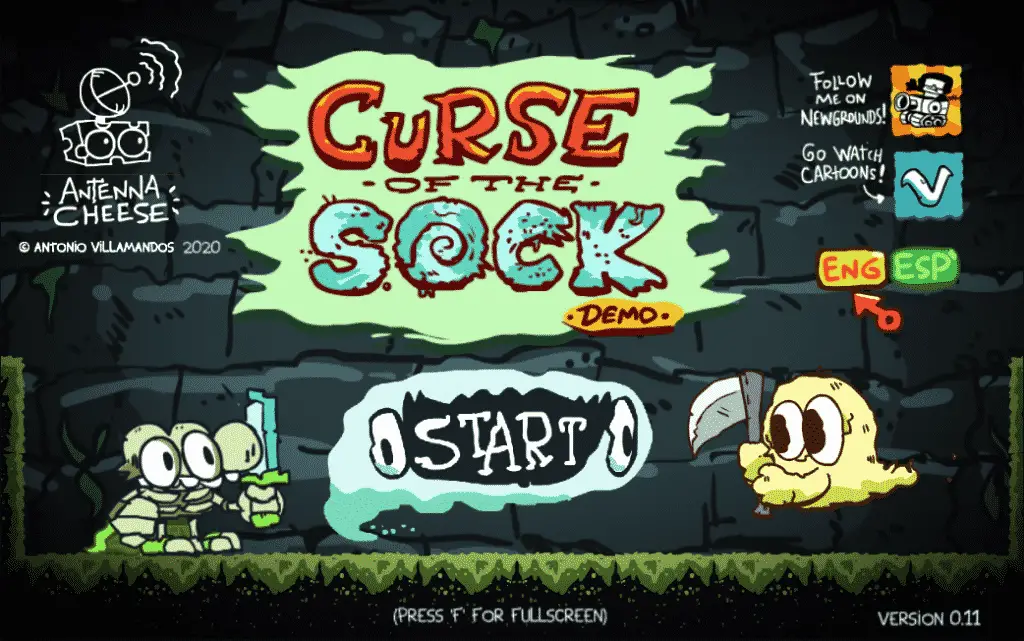 Newgrounds Curse of the Sock logo