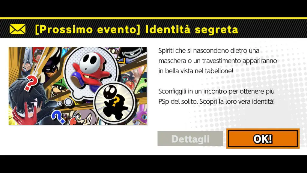 Super Smash Bros. Ultimate, evento del weekend “Identità Segreta”