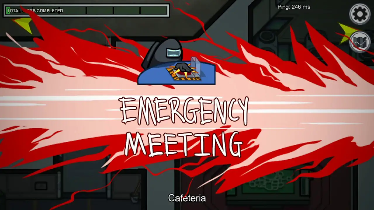 Among Us emergency meeting