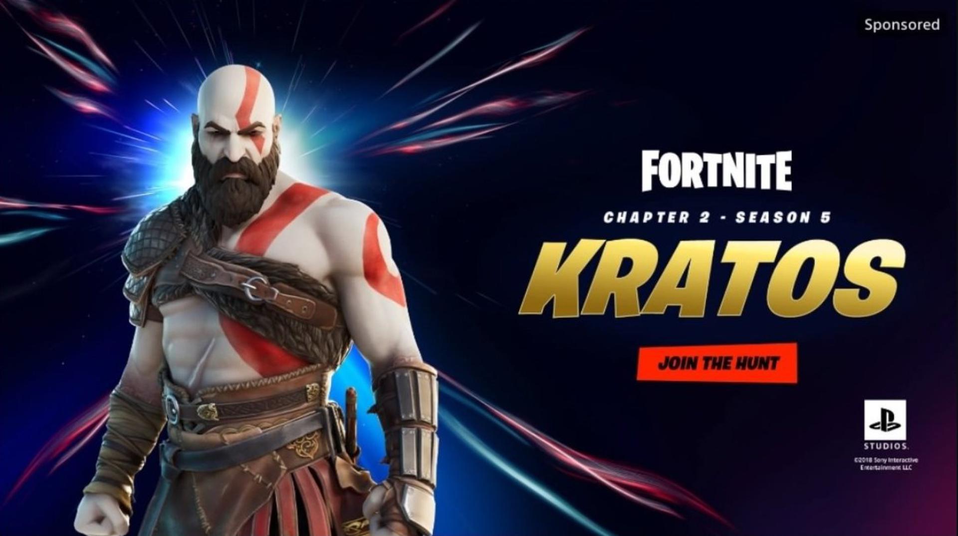 Fortnite, il teaser di Sony implica che Kratos sia in arrivo