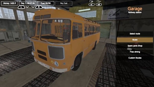 Il garage in Bus Driver Simulator