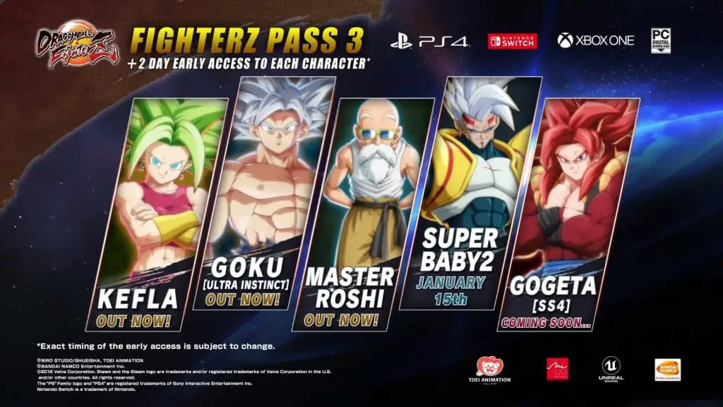 Dragon Ball FighterZ 03 character pass 3