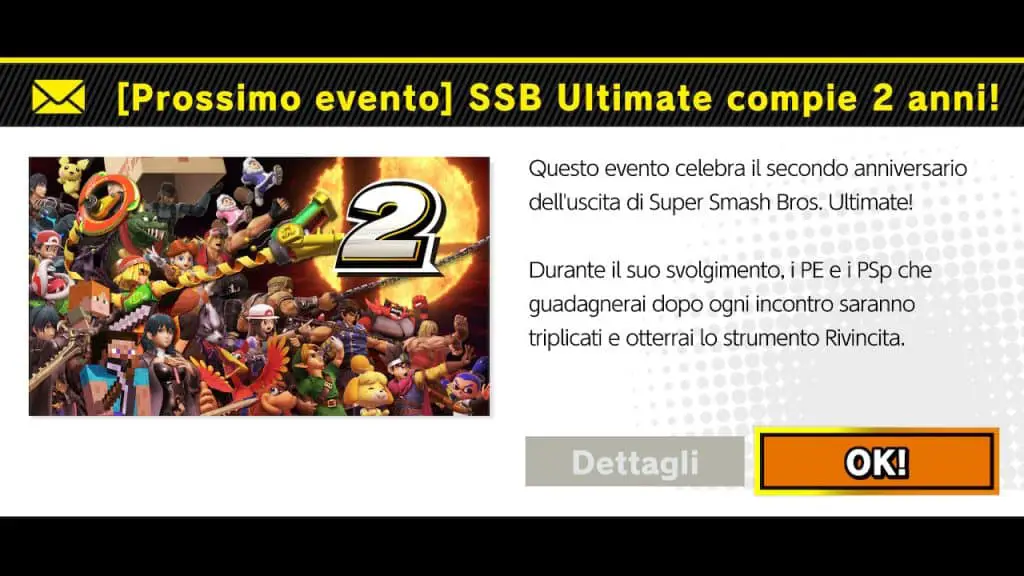 Super Smash Bros. Ultimate, l’evento del weekend celebra il secondo anniversario