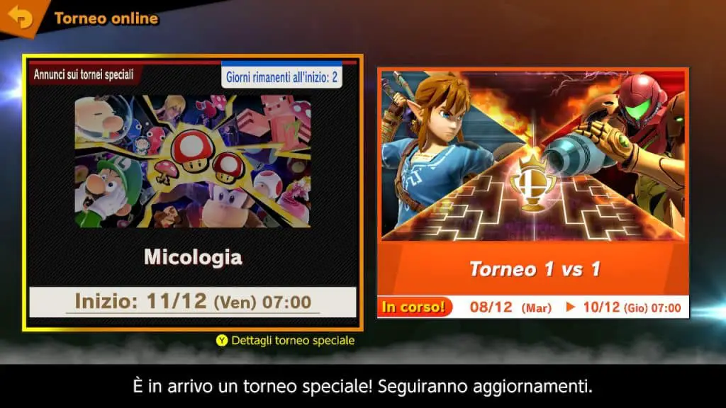 Super Smash Bros. Ultimate, torneo online “Micologia” a base di funghi