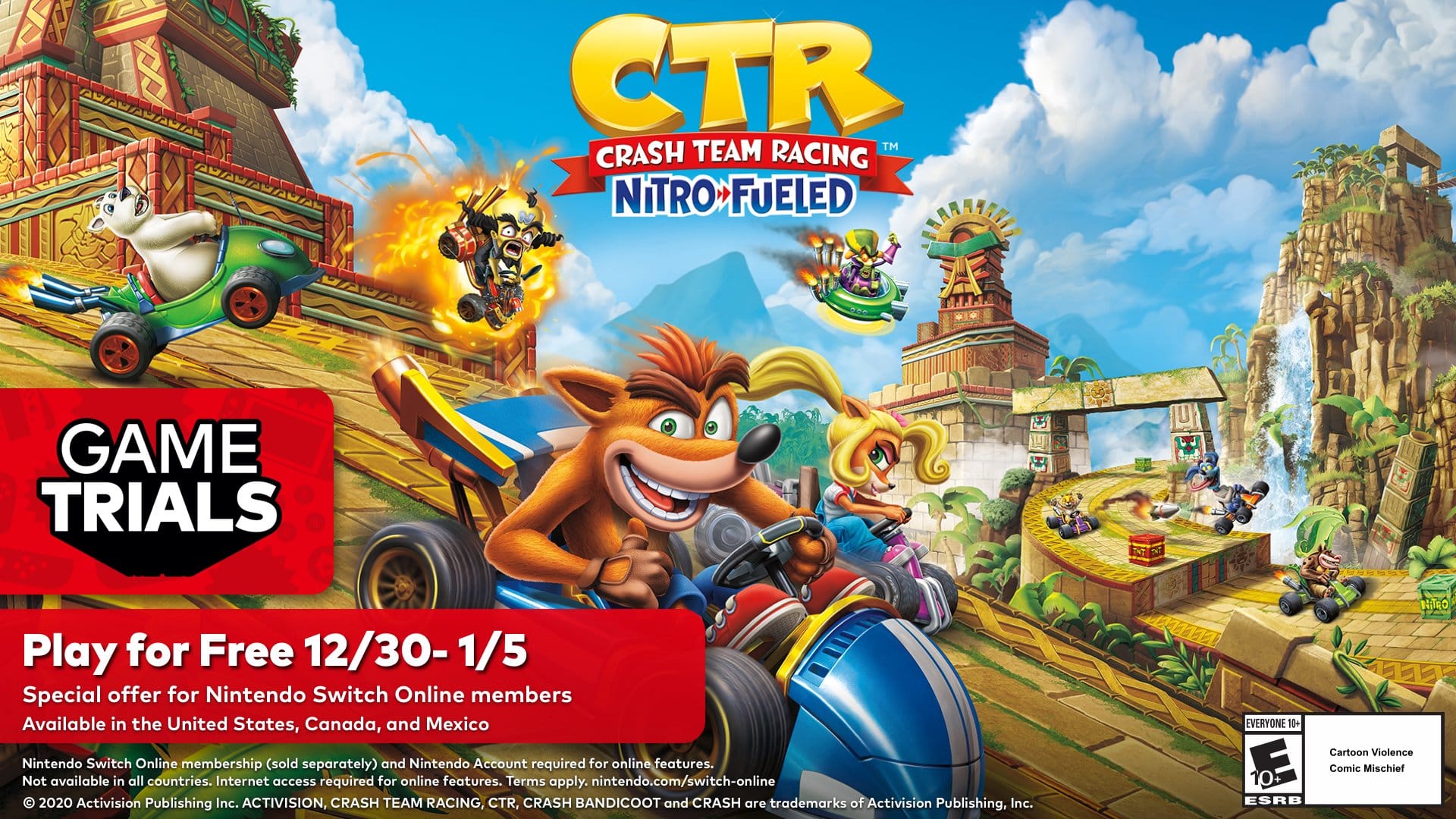 Crash Team Racing Nitro-Fueled è il prossimo gioco in prova di Nintendo Switch Online