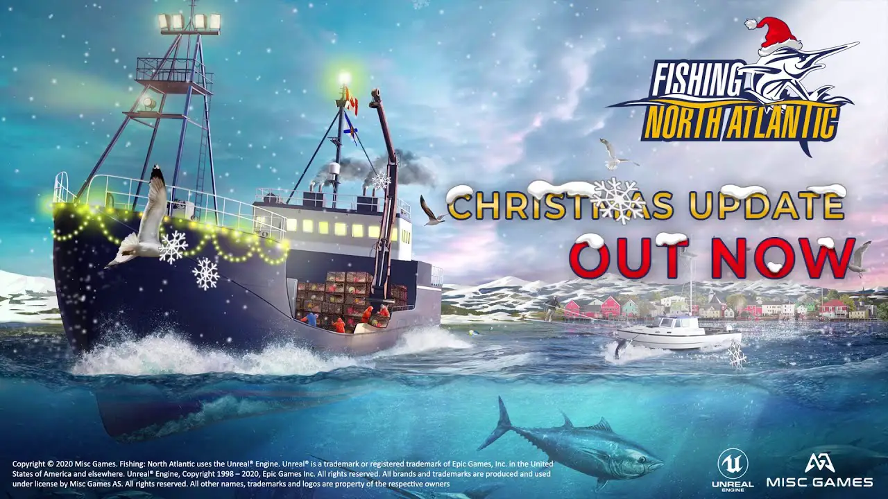 Fishing North Atlantic Christmas cover