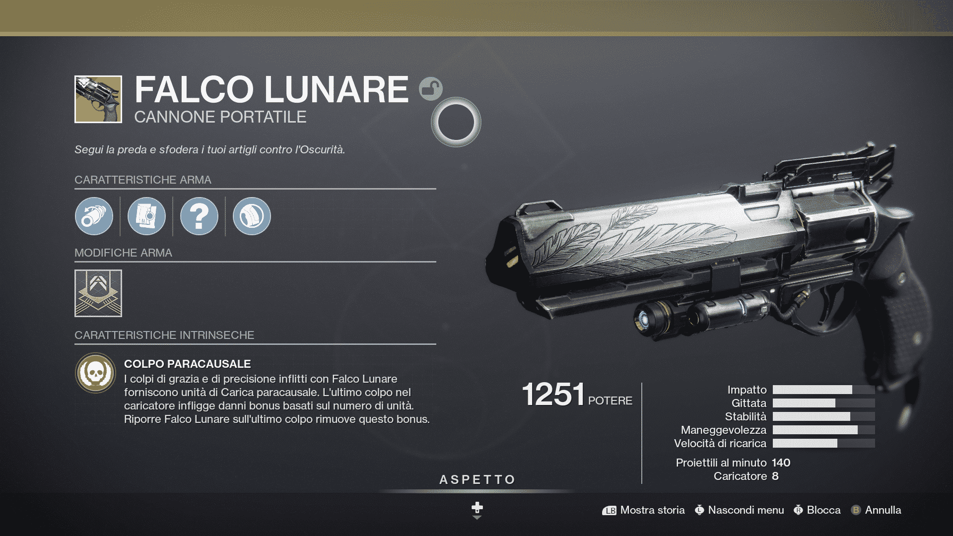 destiny 2 guida falco lunare