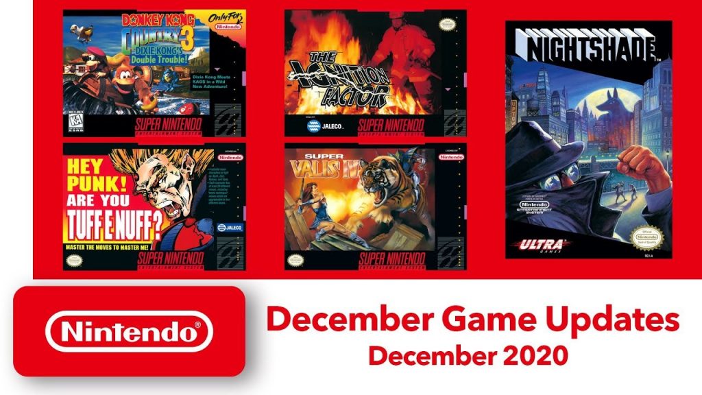 Nintendo switch online, i giochi nes e snes di dicembre 2020