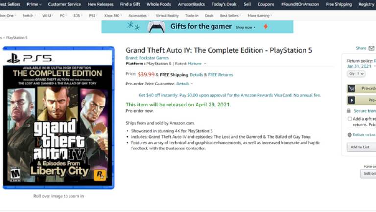 grand theft auto 4 complete edition playstation 5