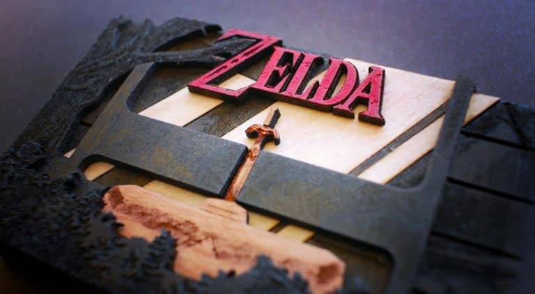 Nintendo e sony protagoniste di opere d'arte in legno