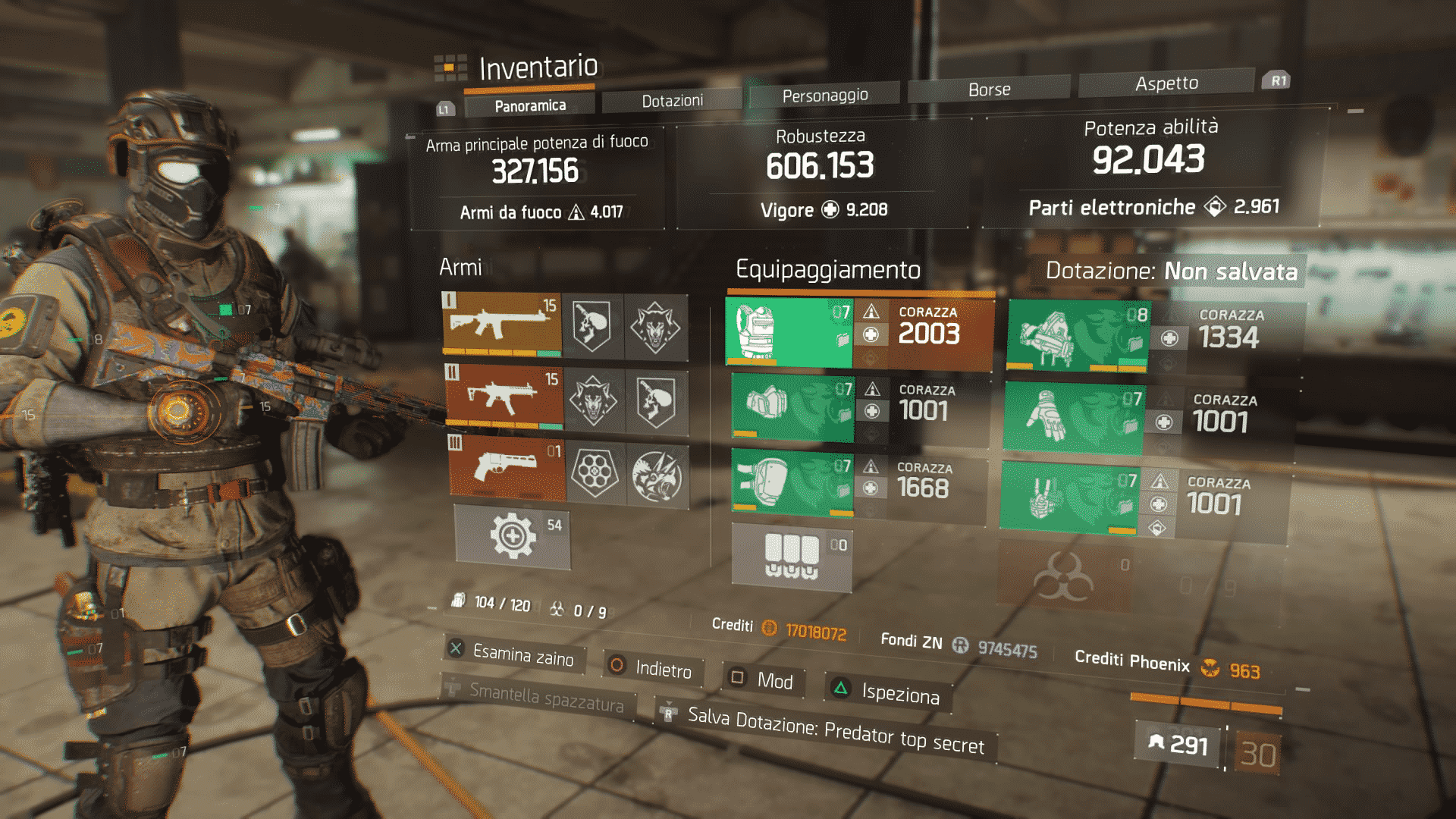 The Division: Build Predatore top secret