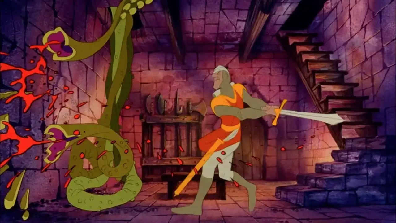 Dragon's Lair - Dirk fighting 1