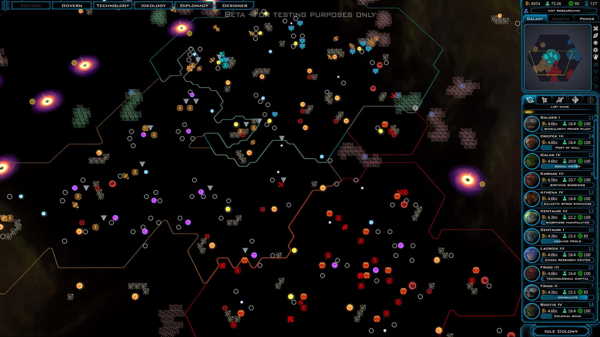 Galactic Civilizations III map