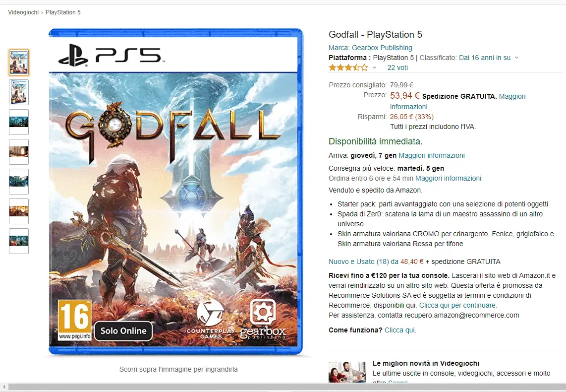 godfall amazon