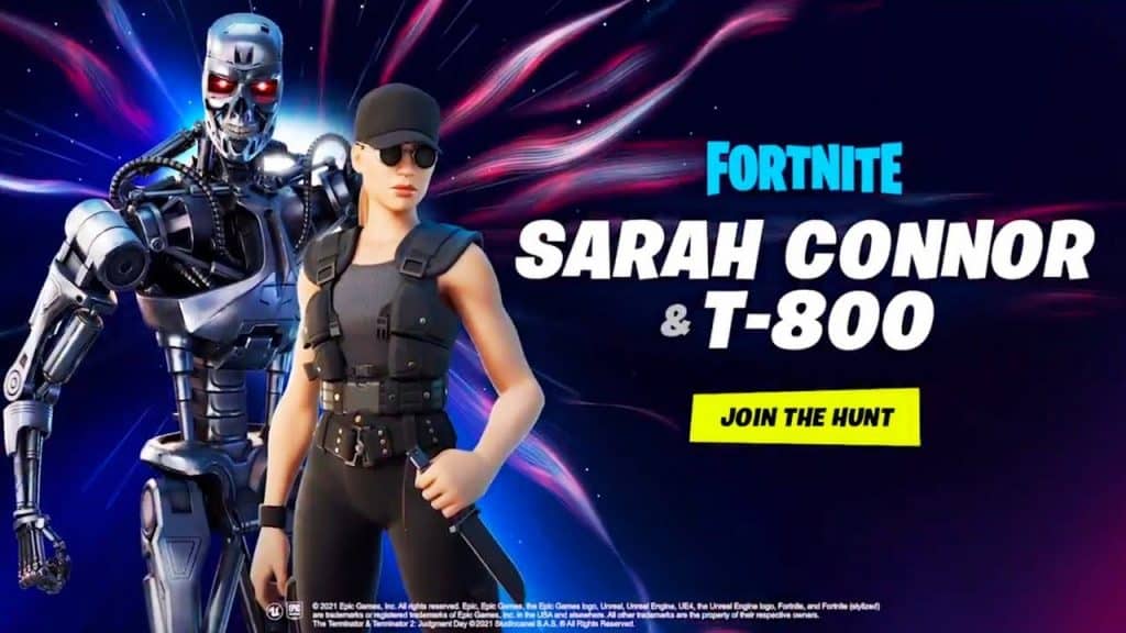 Fortnite, terminator e sarah connor in arrivo nel negozio oggetti