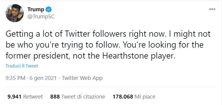 trump twitter hearthstone