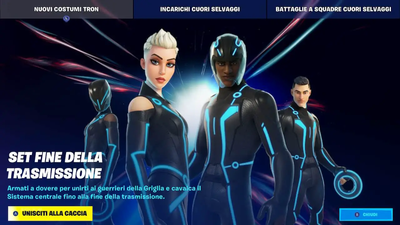 Fortnite, i contenuti di Tron Legacy arrivano nel negozio oggetti