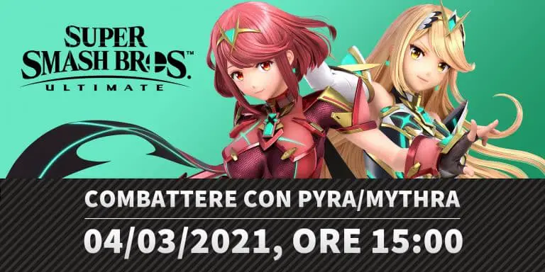 Super Smash Bros. Ultimate, annunciata la presentazione di Pyra e Mythra