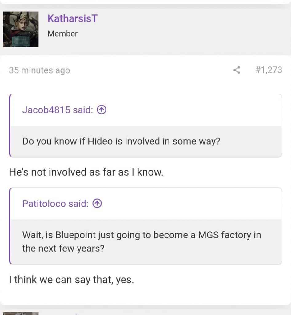 Metal Gear Solid: Bluepoint al lavoro sui primi 3?