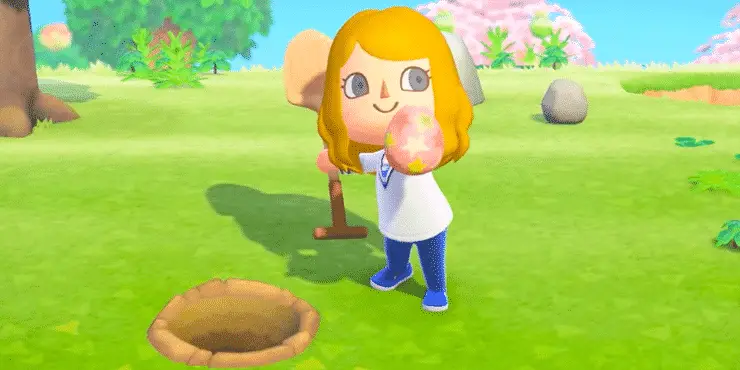 uovo terrestre in Animal Crossing: New Horizons