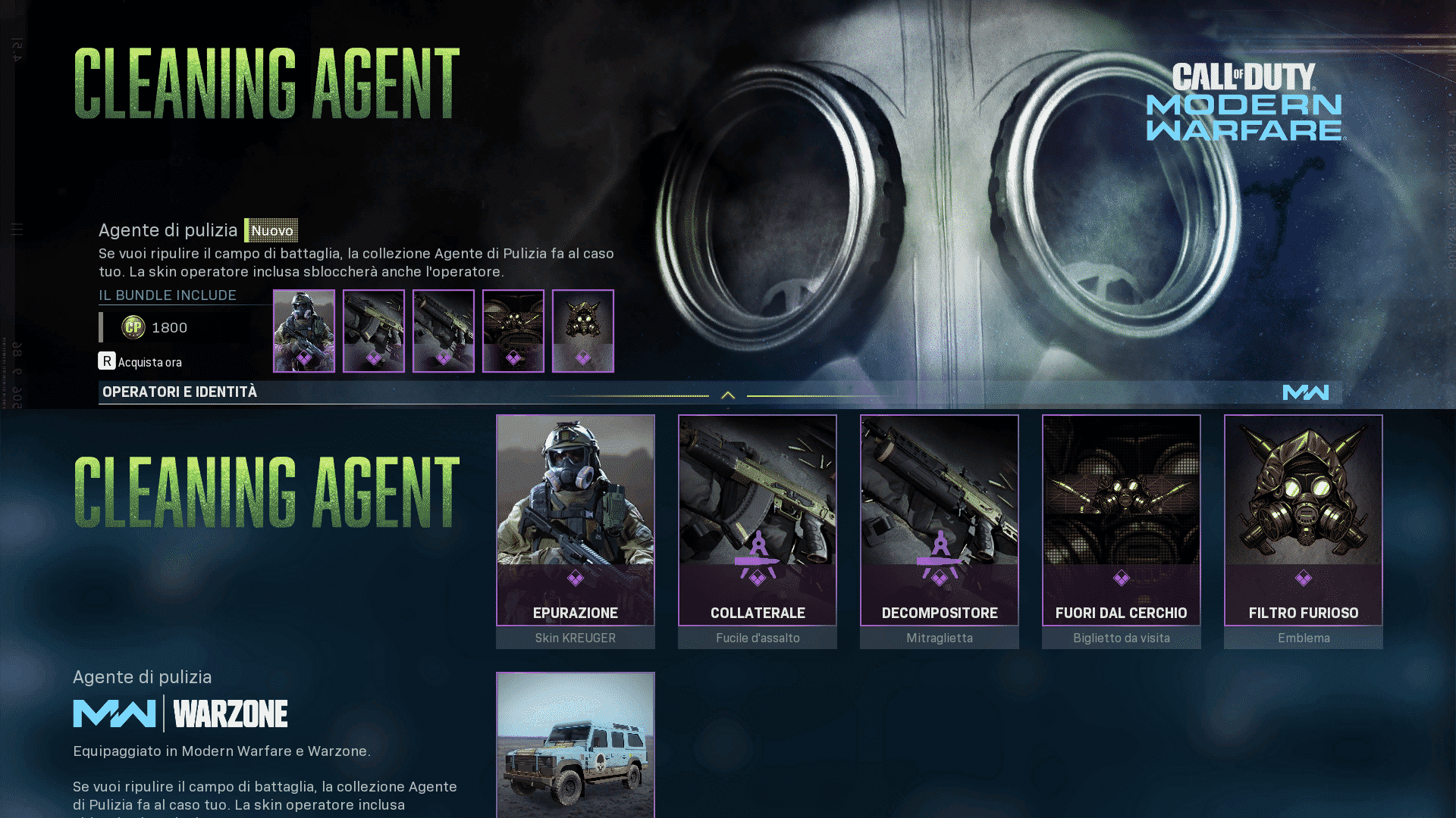 COD Warzone, i 5 bundle operatori e identità