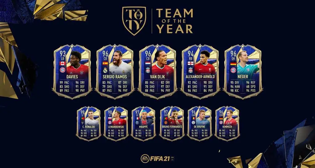 FIFA 21 Fut Team of The Year