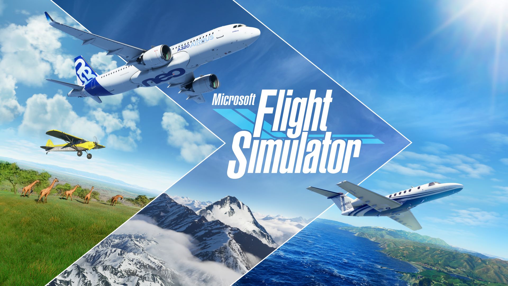 Screenshot da Microsoft Flight Simulator