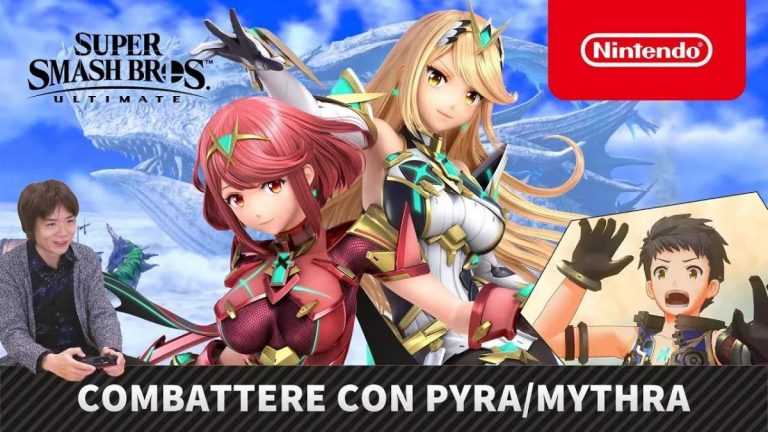 Super smash bros. Ultimate, approfondimento di sakurai su pyra e mythra