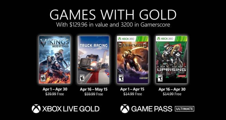 Xbox live gold, ecco i giochi gratis di aprile 2021