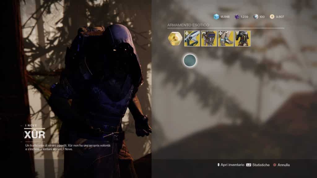 Destiny 2: guida alla location di Xur e alle esotiche della settimana (5-9 marzo)