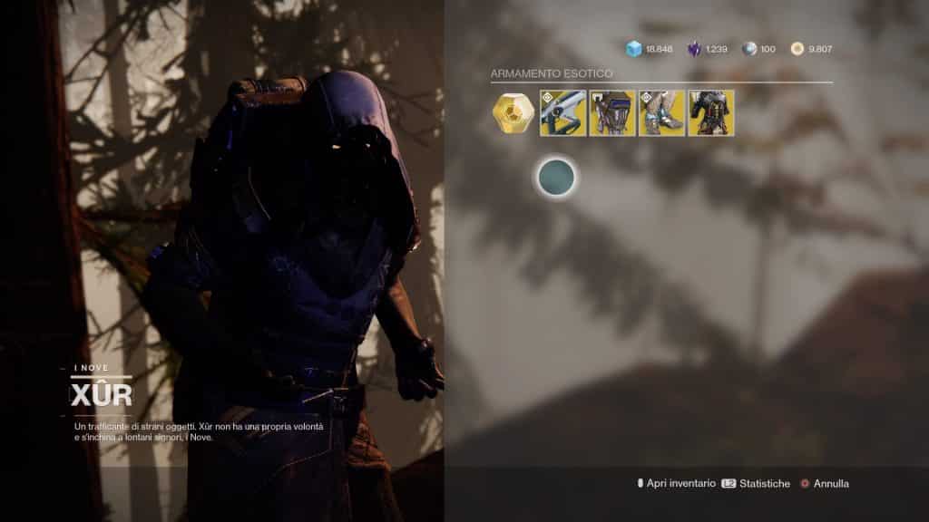 Destiny 2: guida alla location di Xur e alle esotiche della settimana (5-9 marzo) 1