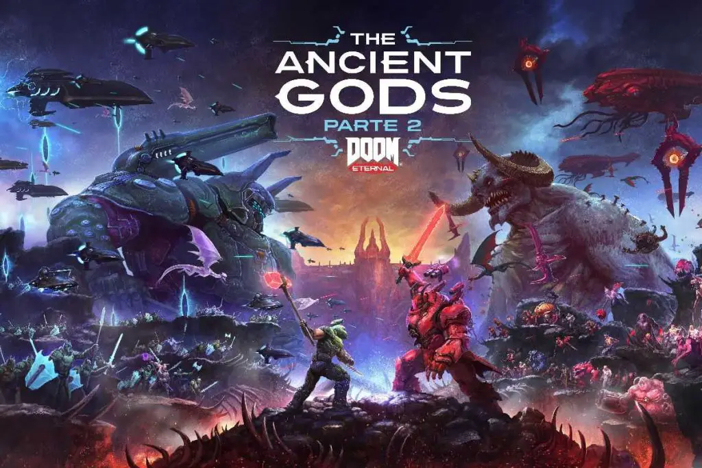 Artwork del DLC di DOOM Eternal The Ancient Gods Parte 2
