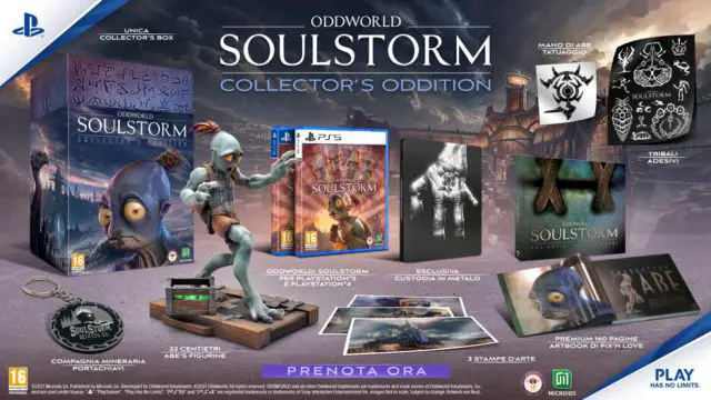 Oddworld Soulstorm Collector's Oddition, sono aperti i preorder per PS4 e PS5