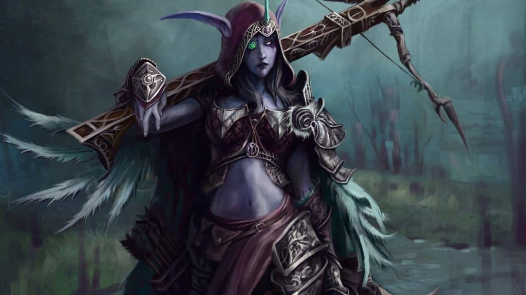 Artwork di Sylvanas Windrunner, importante personaggio di World of Warcraft