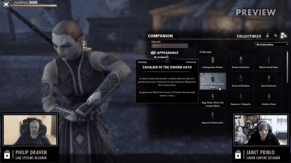 The Elder Scrolls Online: quello che sappiamo sui Companions di Blackwood