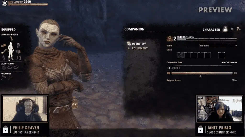 The Elder Scrolls Online: quello che sappiamo sui Companions di Blackwood