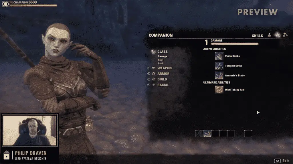 The Elder Scrolls Online: quello che sappiamo sui Companions di Blackwood