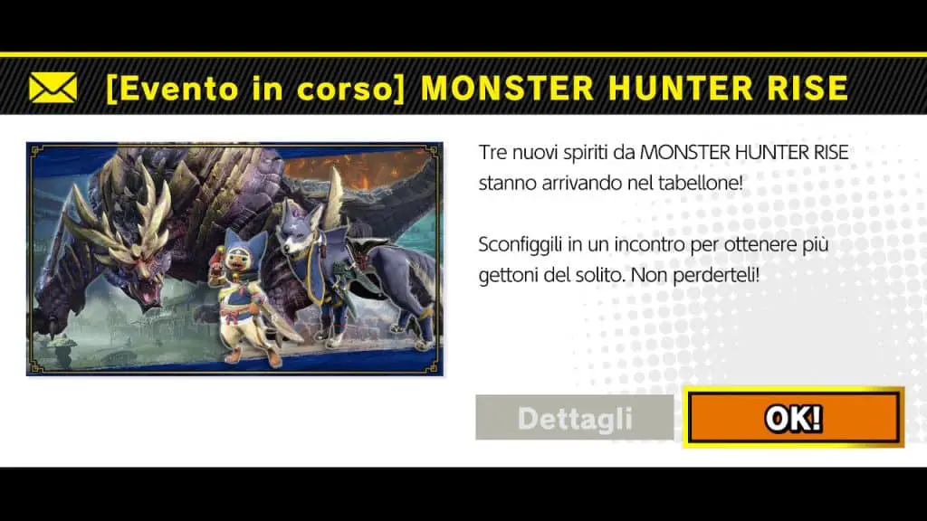 Super Smash Bros. Ultimate, Spiriti di Monster Hunter Rise in arrivo (guida)